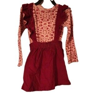 Carter's Child Of Mine Corduroy Jumper & Long Sleeved Matching Shirt 3T